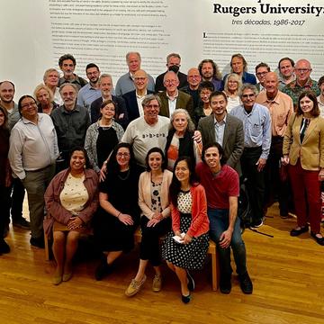 Larry temkin retirement Group photograph of guests at Larry Temkin's retirement conference