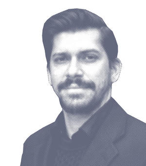 Colour treated photo of Gabriel De Marco